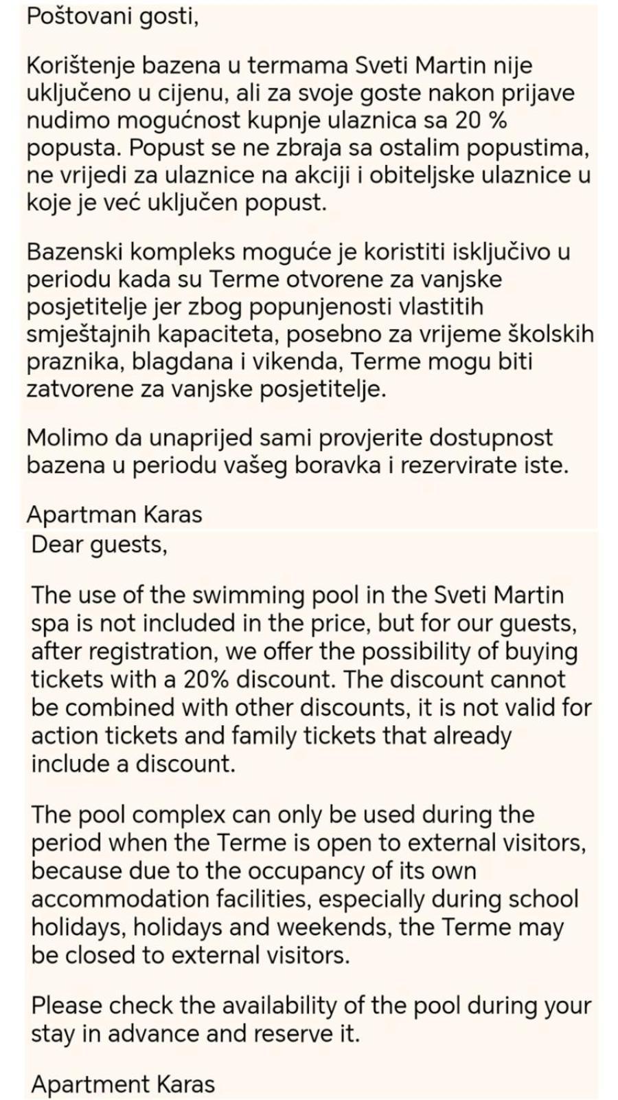 Karas Apartment Sveti Martin Na Muri